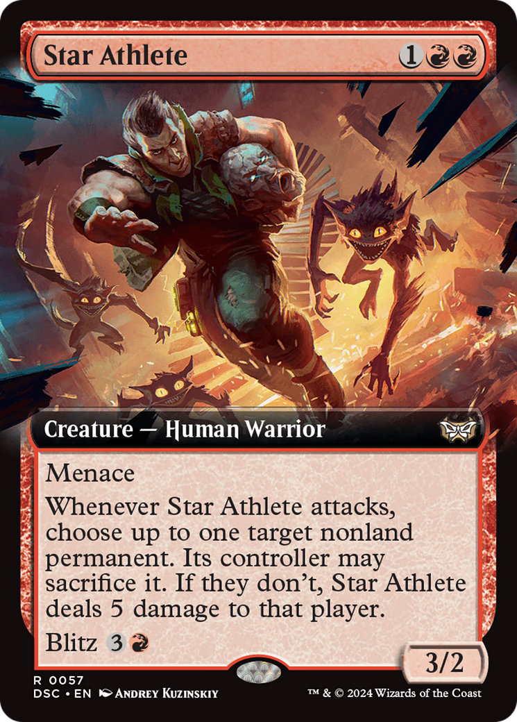 Star Athlete (Extended Art) (057) - Duskmourn: House of Horror Commander