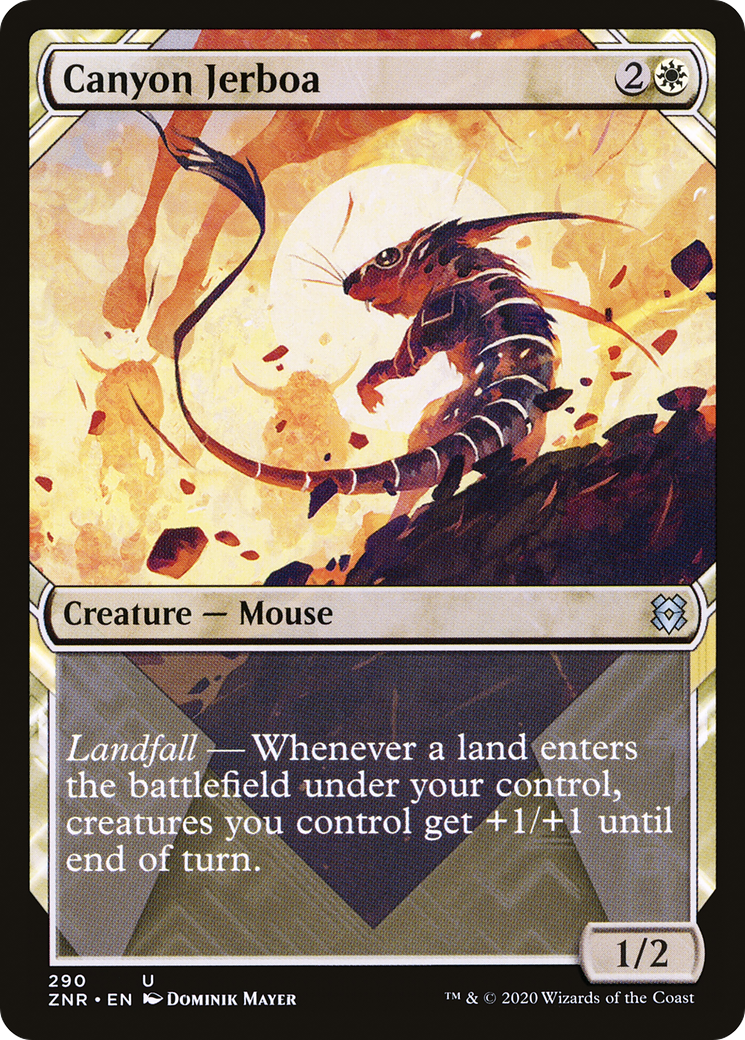 Canyon Jerboa (Showcase) (290) Foil - Zendikar Rising