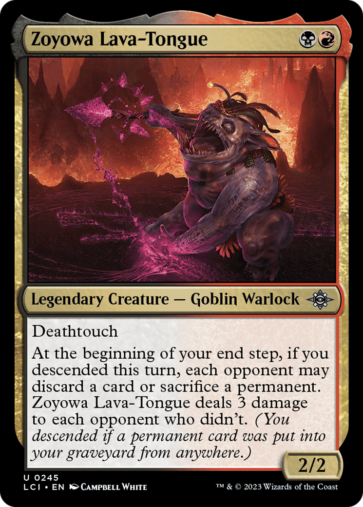 Zoyowa Lava-Tongue (245) Foil - The Lost Caverns of Ixalan