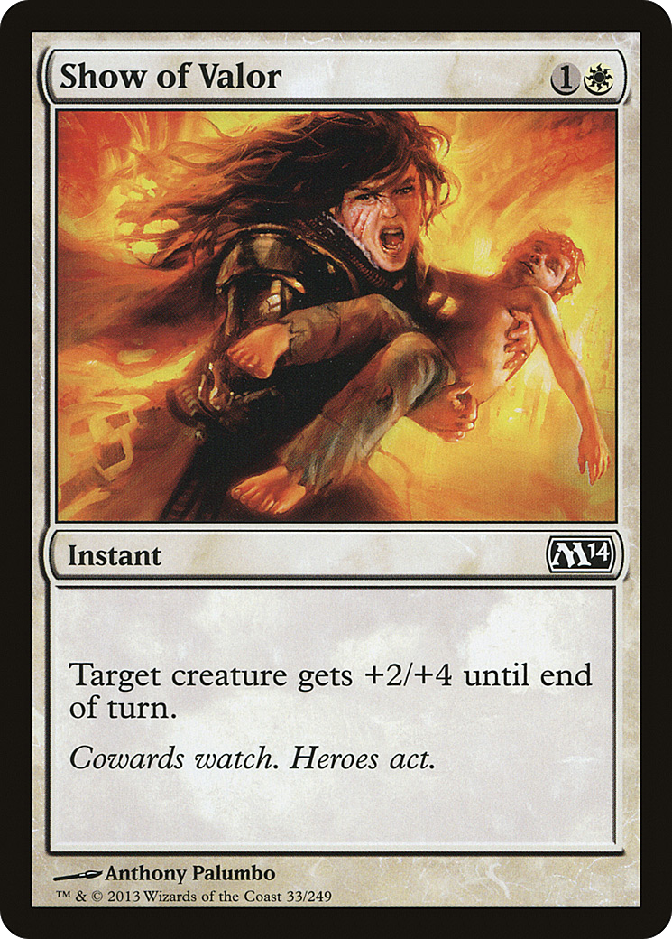 Show of Valor (033) Foil - Magic 2014