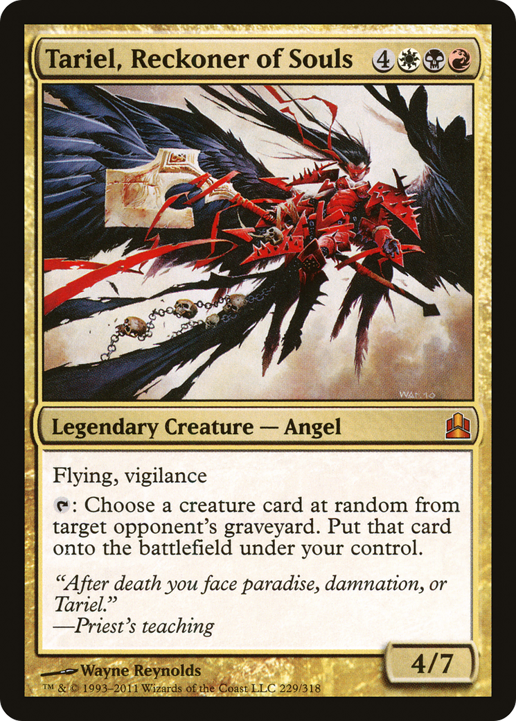 Tariel, Reckoner of Souls (229) - Commander 2011