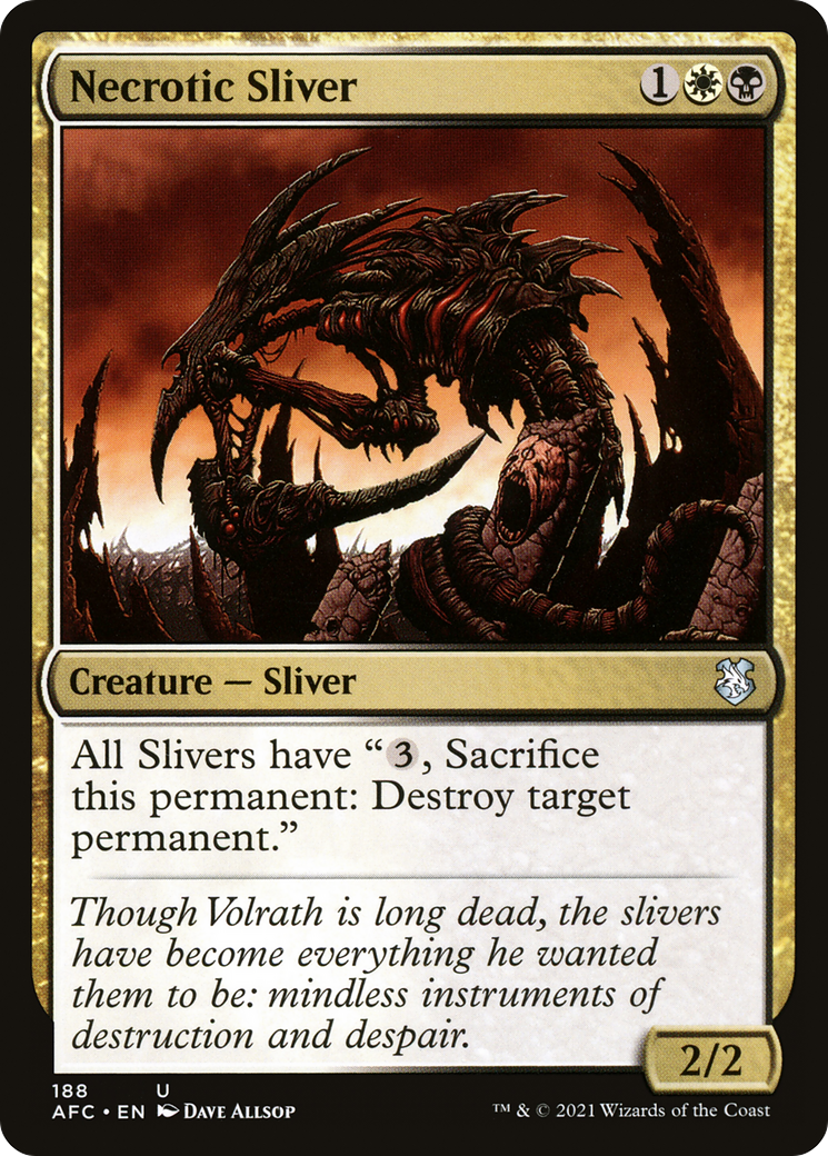 Necrotic Sliver (188) - Forgotten Realms Commander