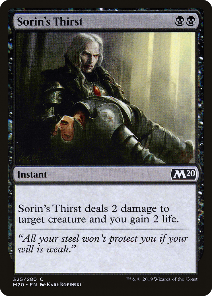 Sorin's Thirst (325) - Core Set 2020