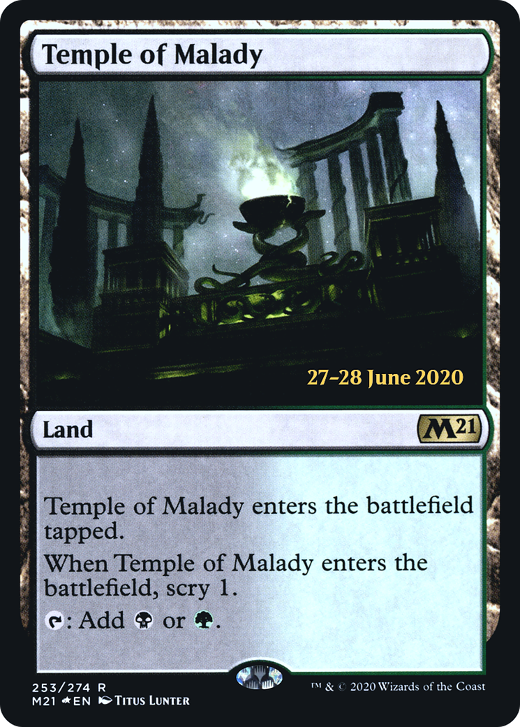 Temple of Malady (253s) Foil - Core Set 2021 Promos