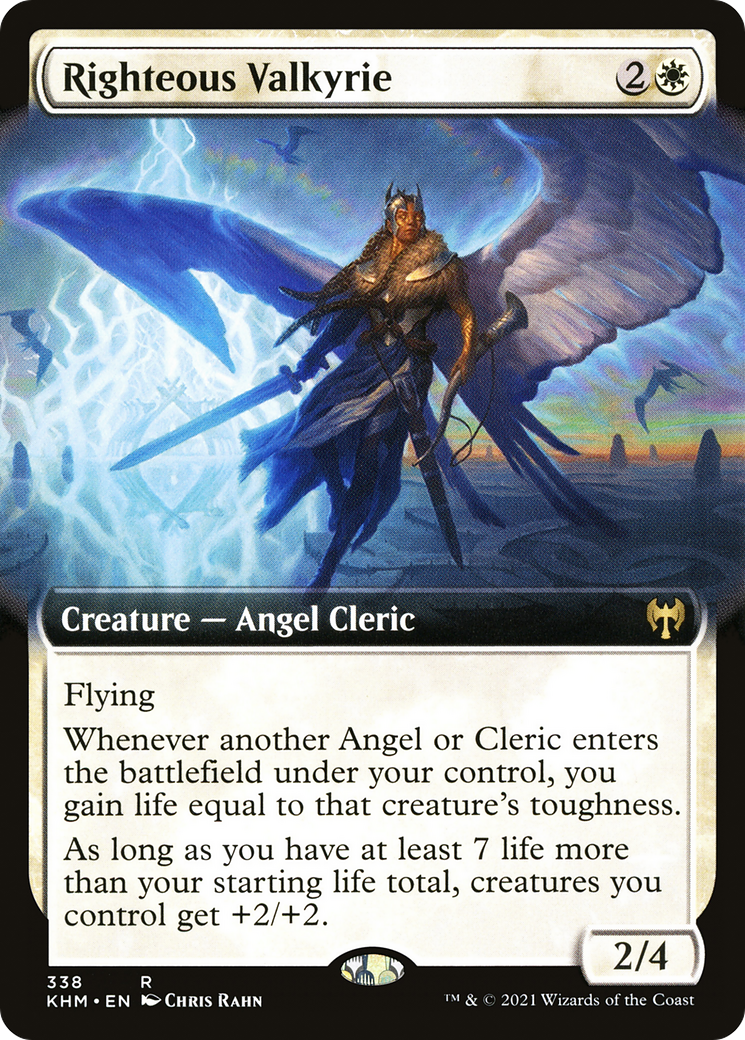 Righteous Valkyrie (Extended Art) (338) Foil - Kaldheim