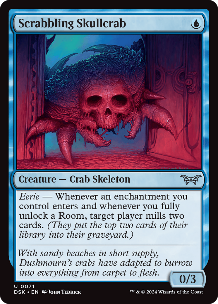 Scrabbling Skullcrab (071) - Duskmourn: House of Horror