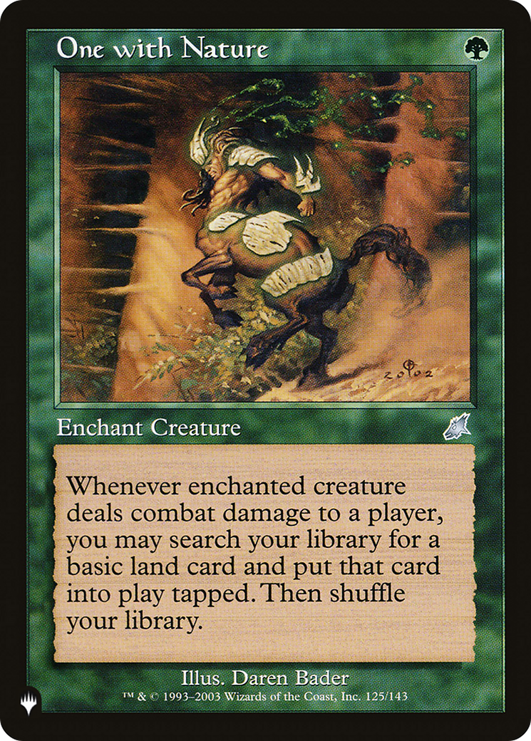 One with Nature (Retro) (SCG-125) - The List