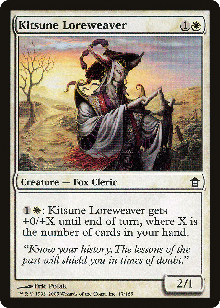 Kitsune Loreweaver (017) Foil - Saviors of Kamigawa
