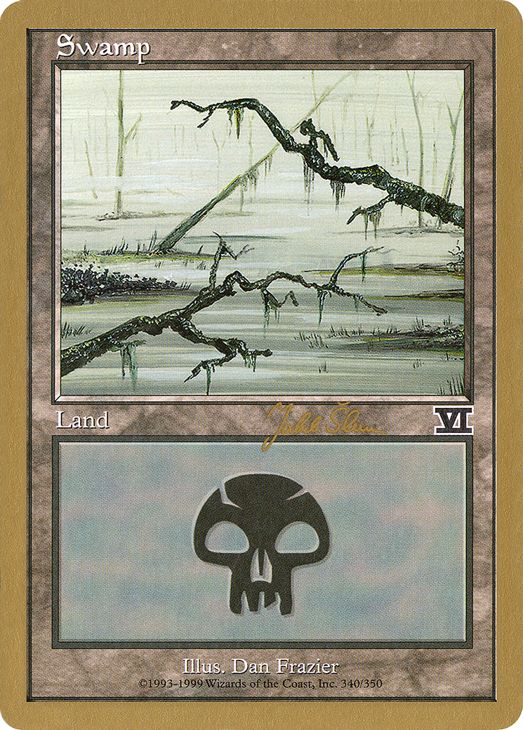 Swamp (340) - 1999 Jakub Slemr (6ED) (Retro) - World Championship Decks 1999