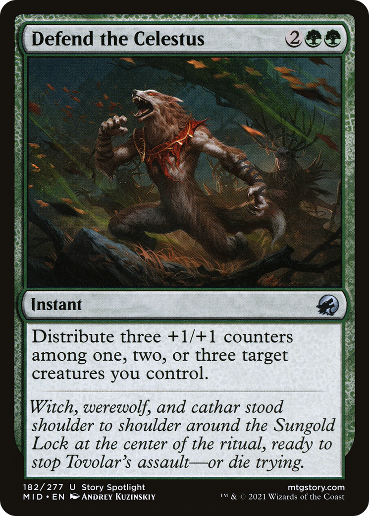 Defend the Celestus (182) Foil - Innistrad: Midnight Hunt