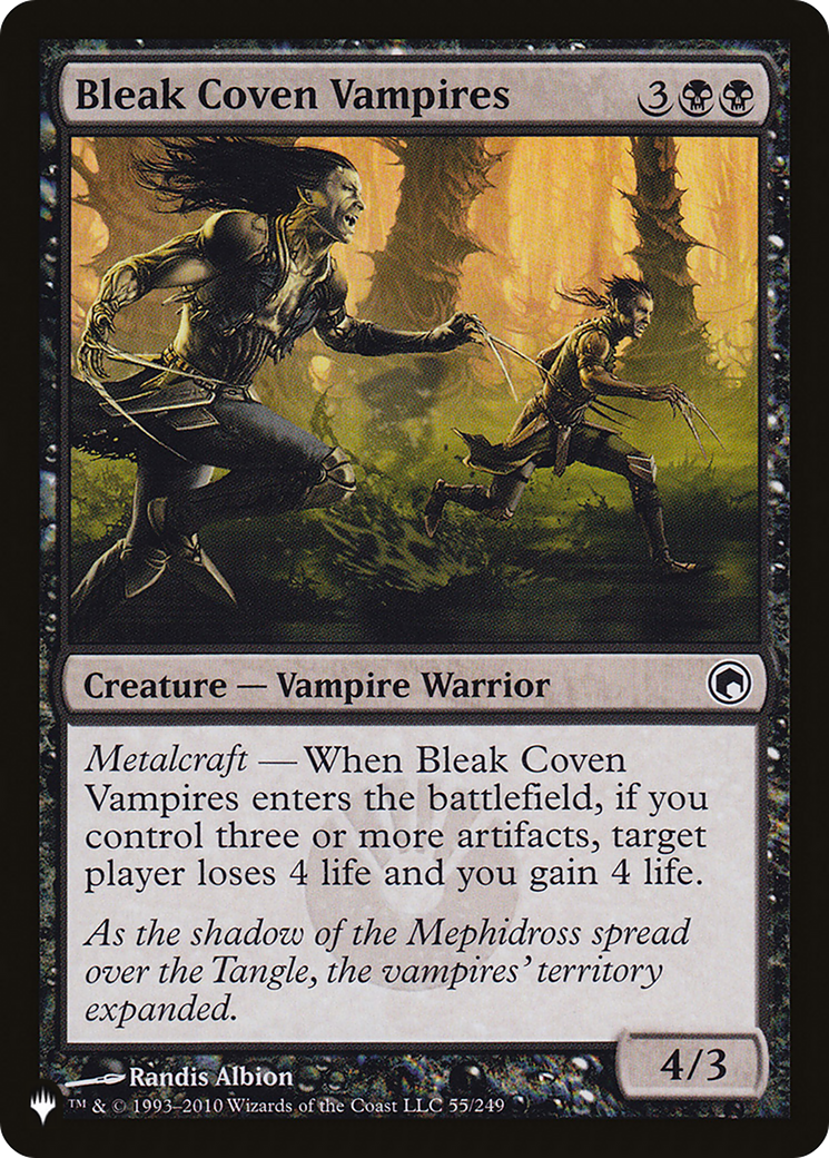 Bleak Coven Vampires (SOM-55) - The List