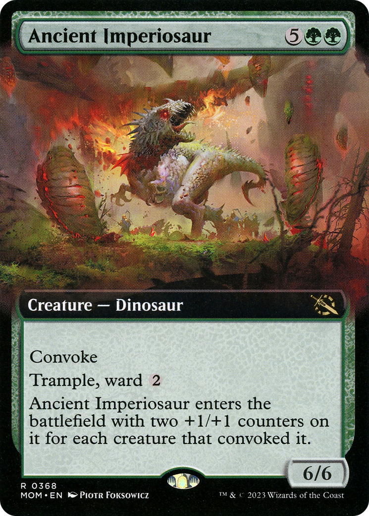 Ancient Imperiosaur (Extended Art) (368) Foil - March of the Machine
