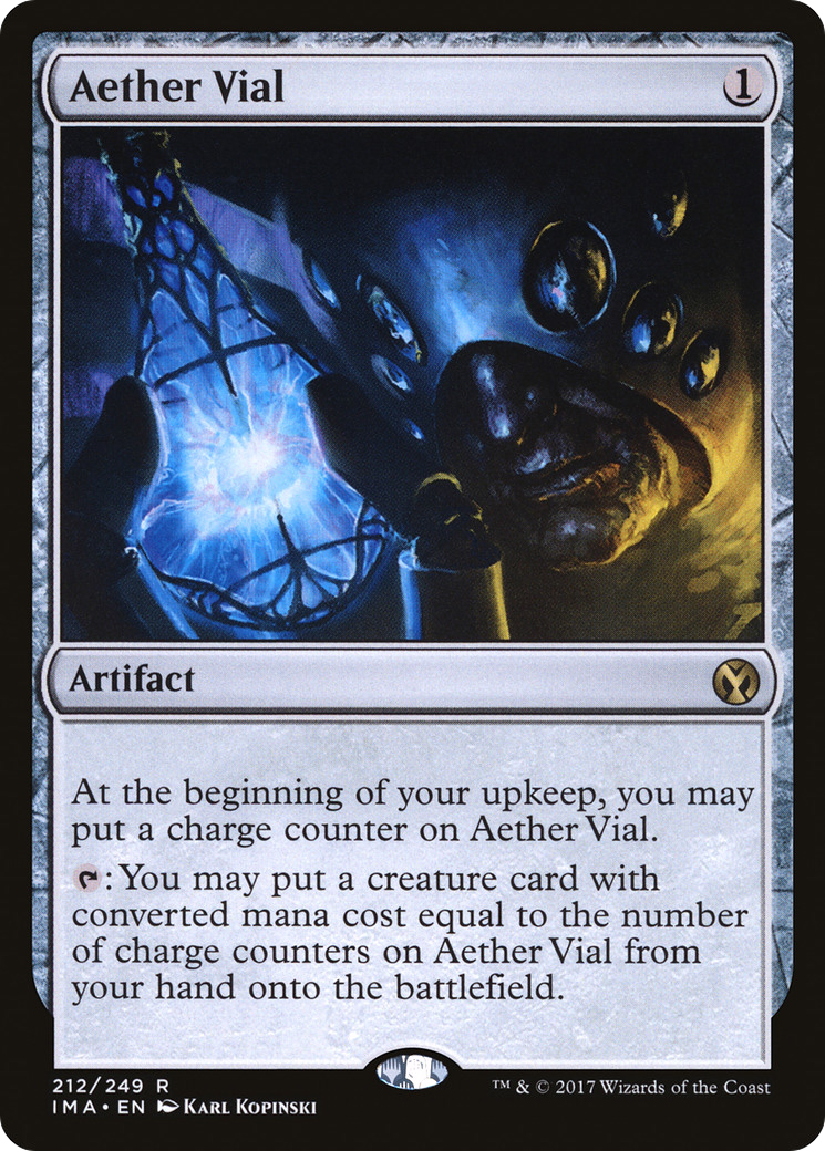 Aether Vial (212) Foil - Iconic Masters
