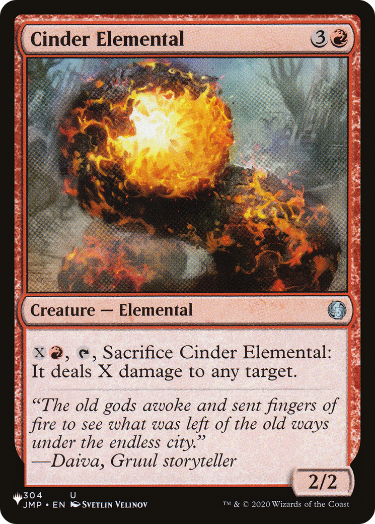 Cinder Elemental (JMP-304) - The List