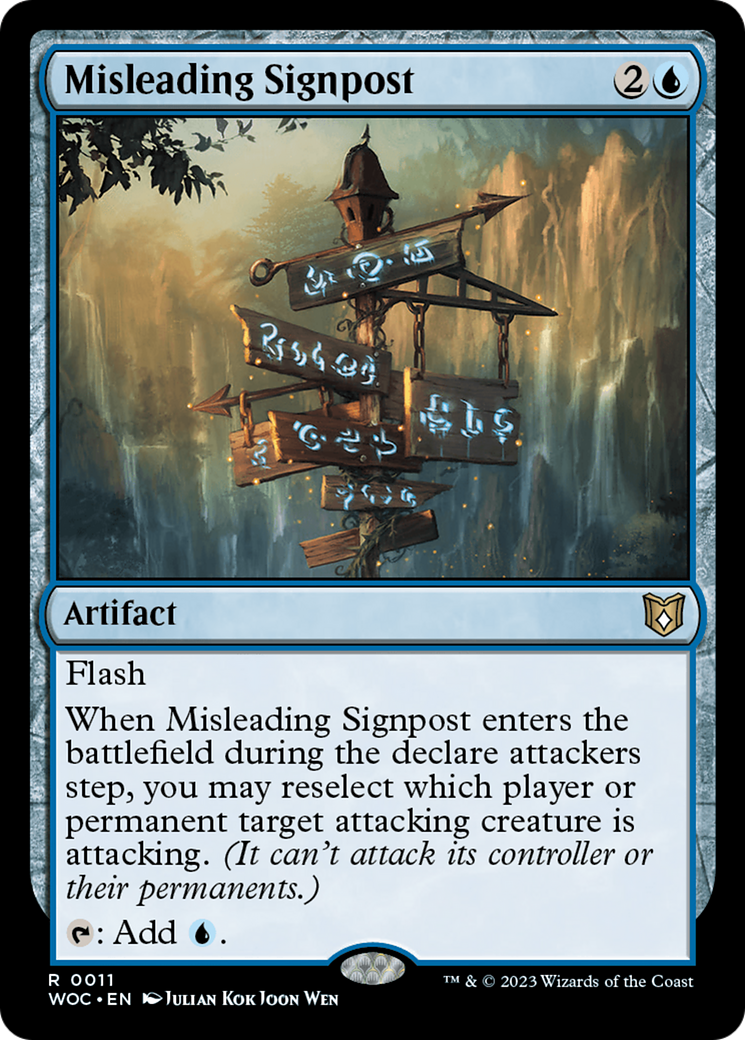 Misleading Signpost (011) - Wilds of Eldraine Commander
