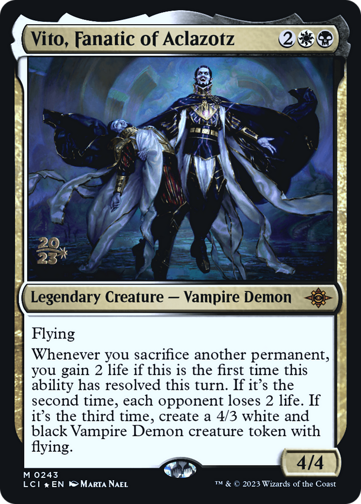 Vito, Fanatic of Aclazotz (243) Foil - The Lost Caverns of Ixalan Promos