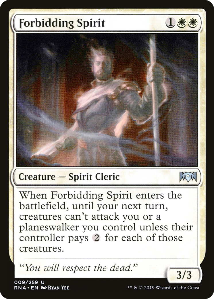 Forbidding Spirit (009) Foil - Ravnica Allegiance
