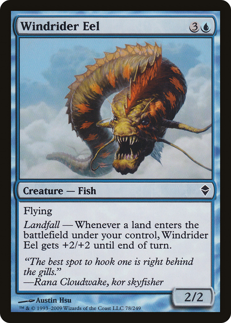 Windrider Eel (078) - Zendikar