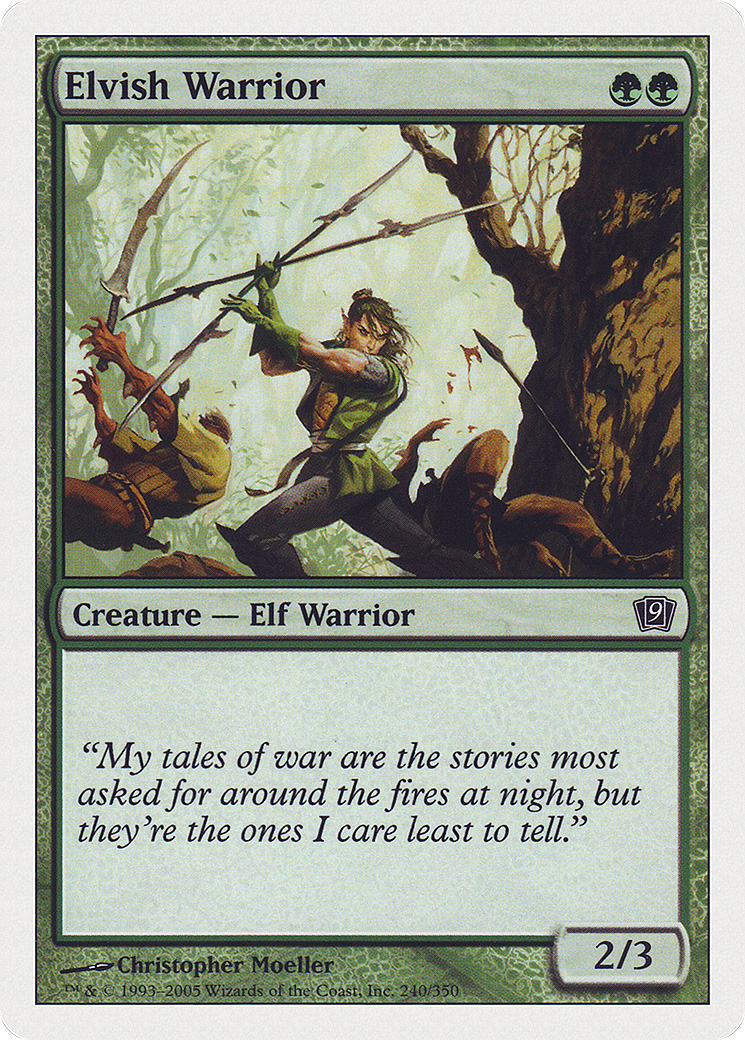 Elvish Warrior (240) - Ninth Edition