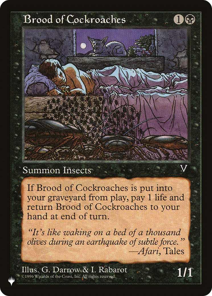 Brood of Cockroaches (Retro) (VIS-53) - The List