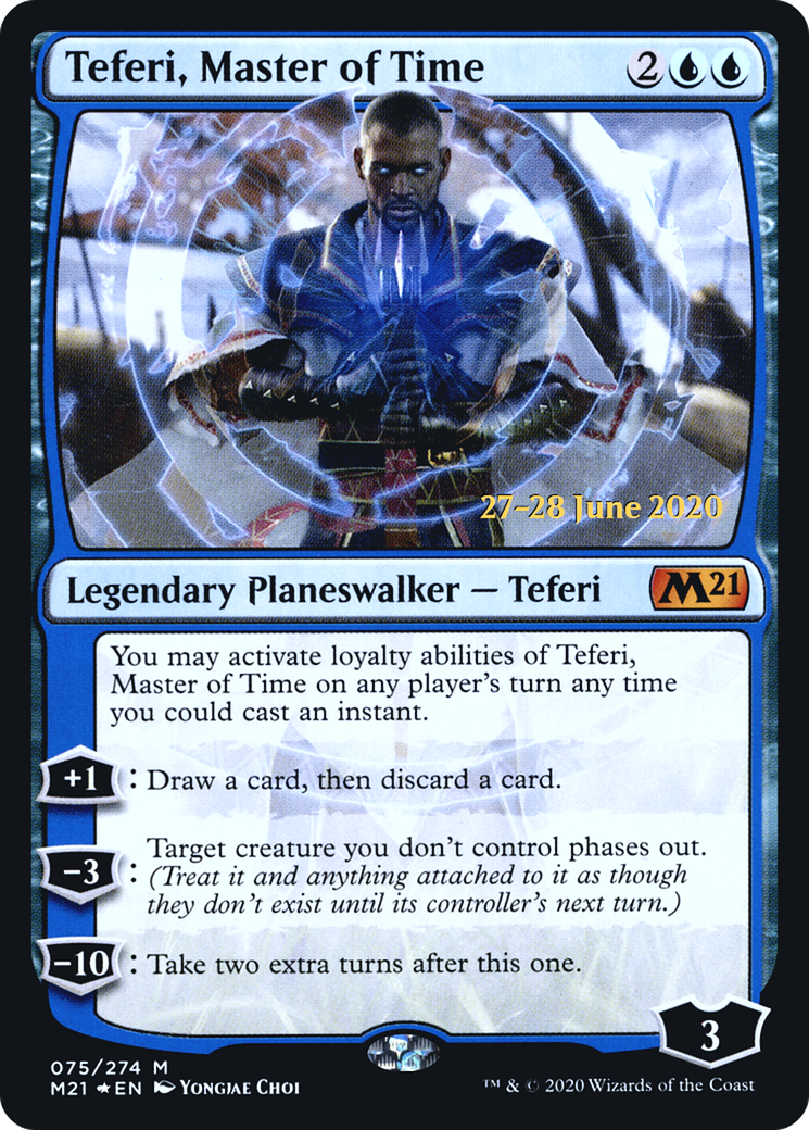 Teferi, Master of Time (075) Foil - Core Set 2021 Promos