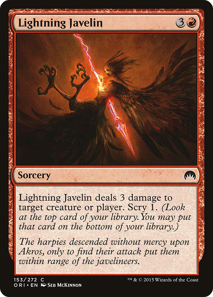 Lightning Javelin (153) Foil - Magic Origins
