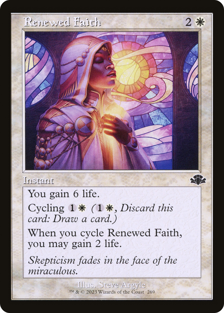Renewed Faith (Retro) (269) Foil - Dominaria Remastered