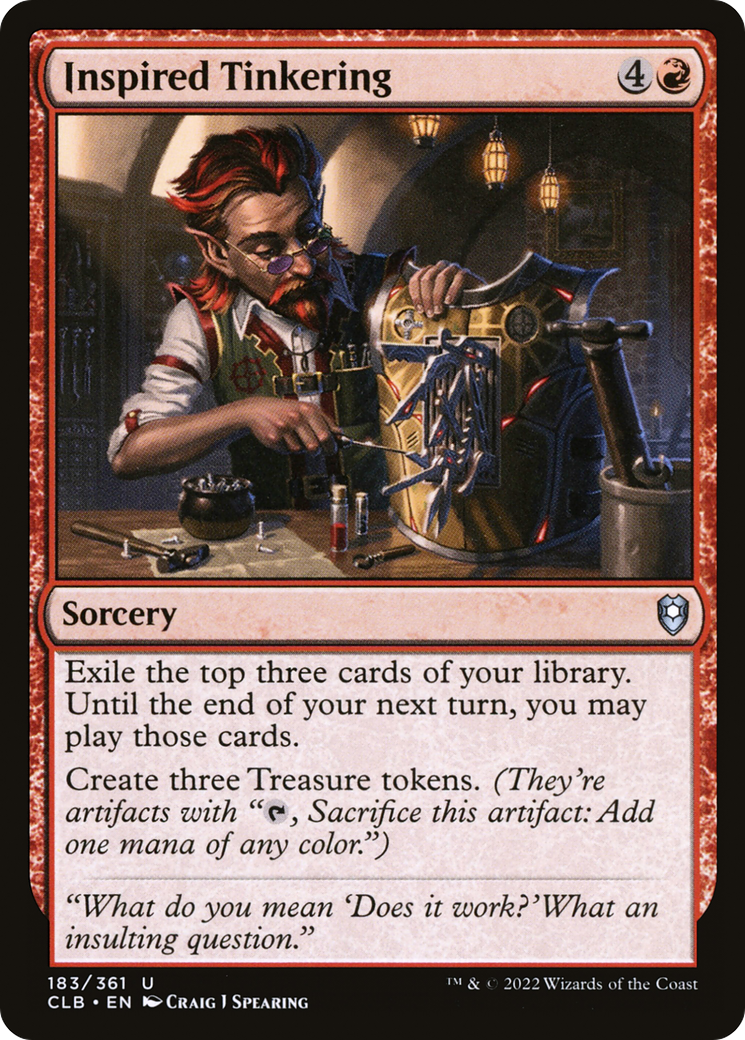 Inspired Tinkering (183) - Commander Legends: Battle for Baldur's Gate