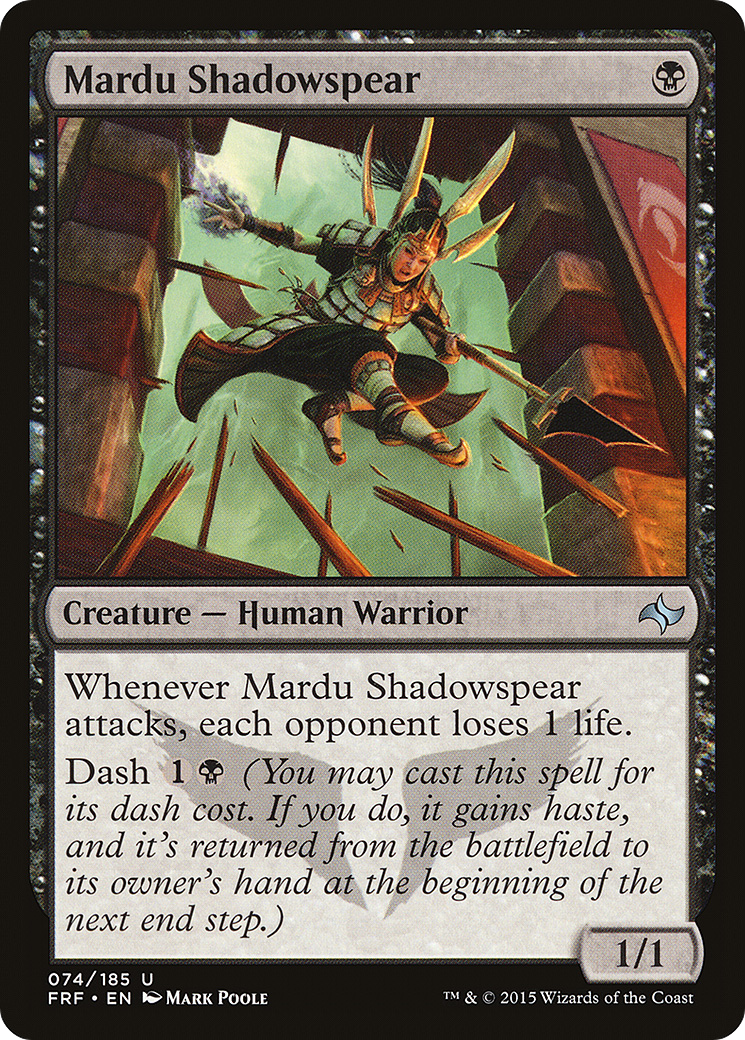 Mardu Shadowspear (074) Foil - Fate Reforged
