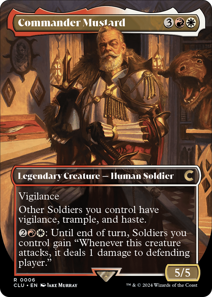 Commander Mustard (Borderless) (006) - Ravnica: Clue Edition