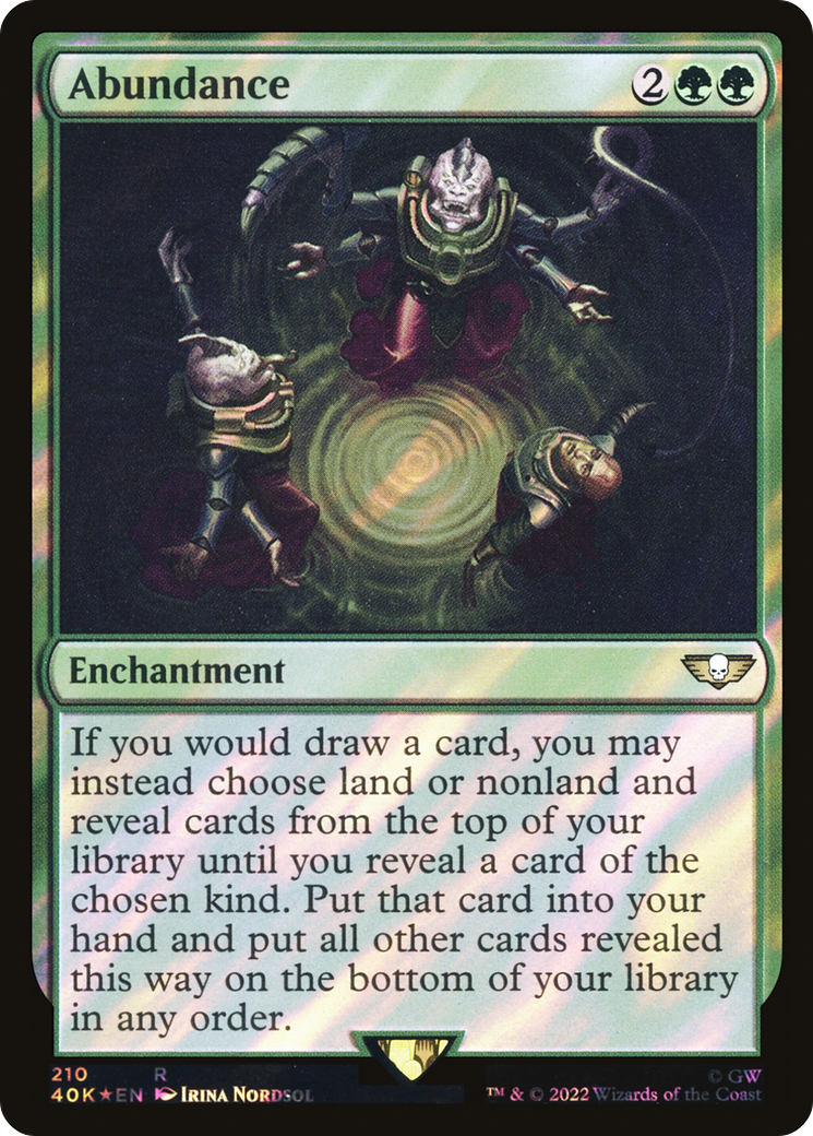 Abundance (210) Surge Foil - Warhammer 40,000 Commander
