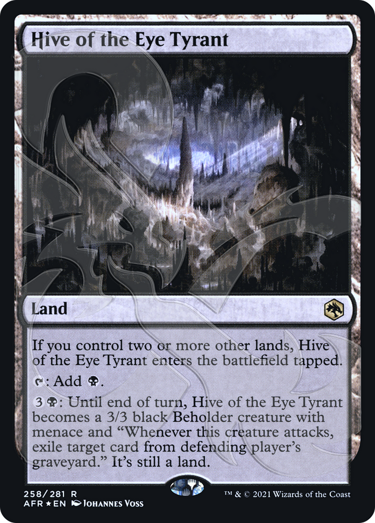 Hive of the Eye Tyrant (258) Foil - Adventures in the Forgotten Realms Promos