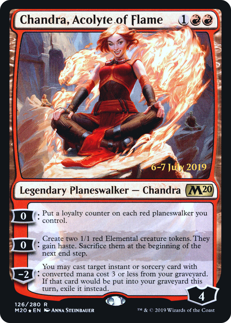 Chandra, Acolyte of Flame (126s) Foil - Core Set 2020 Promos