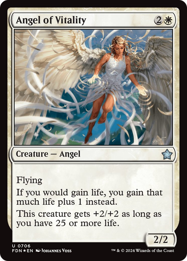 Angel of Vitality (706) Foil - Foundations