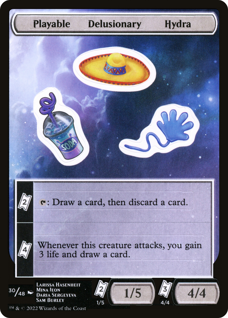 Playable Delusionary Hydra (030) - Unfinity Sticker Sheets