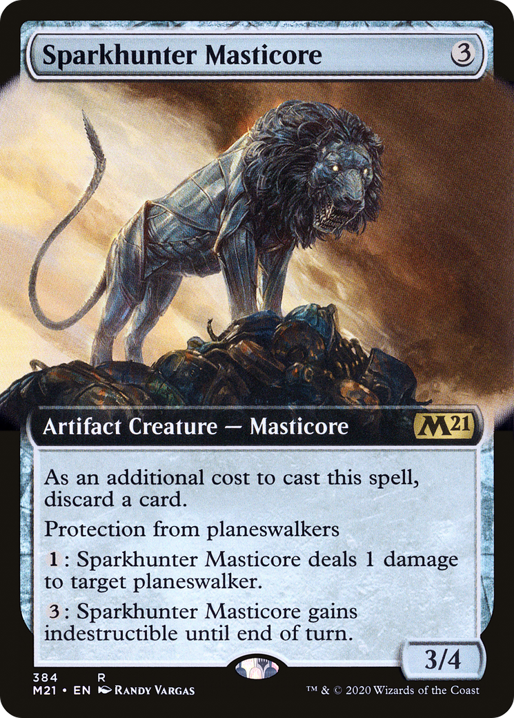 Sparkhunter Masticore (Extended Art) (384) - Core Set 2021