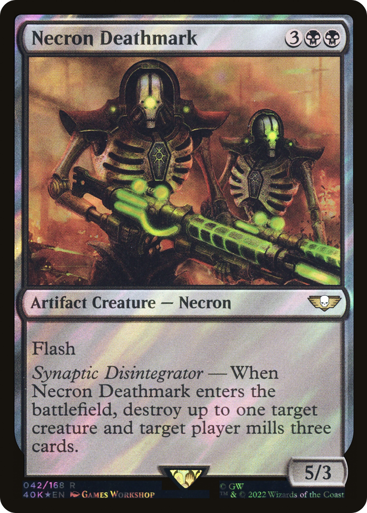 Necron Deathmark (042) Surge Foil - Warhammer 40,000 Commander