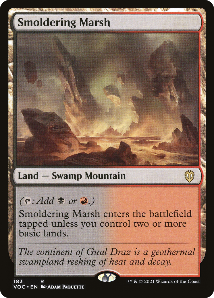 Smoldering Marsh (183) - Crimson Vow Commander