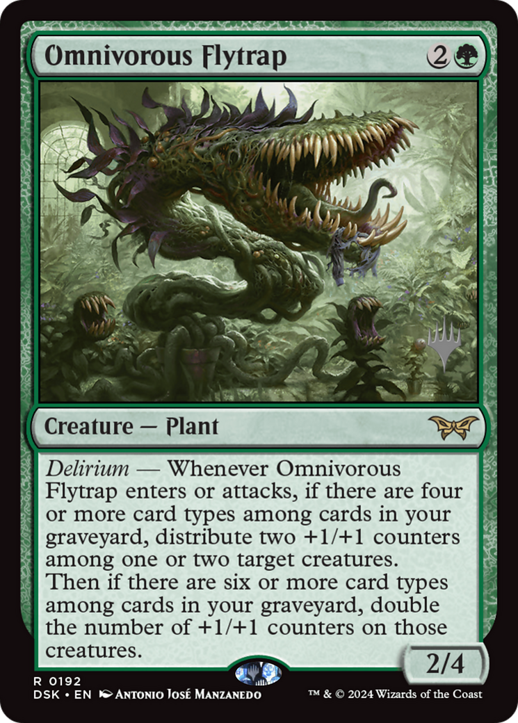 Omnivorous Flytrap (192) Foil - Duskmourn: House of Horror Promos