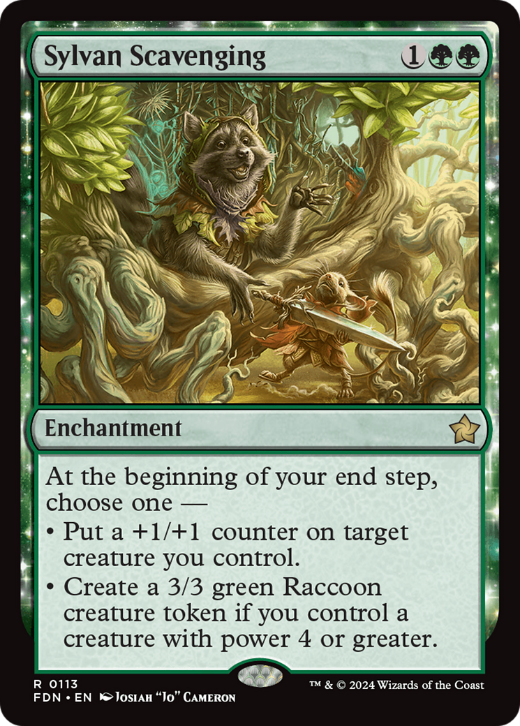 Sylvan Scavenging (113) Foil - Foundations