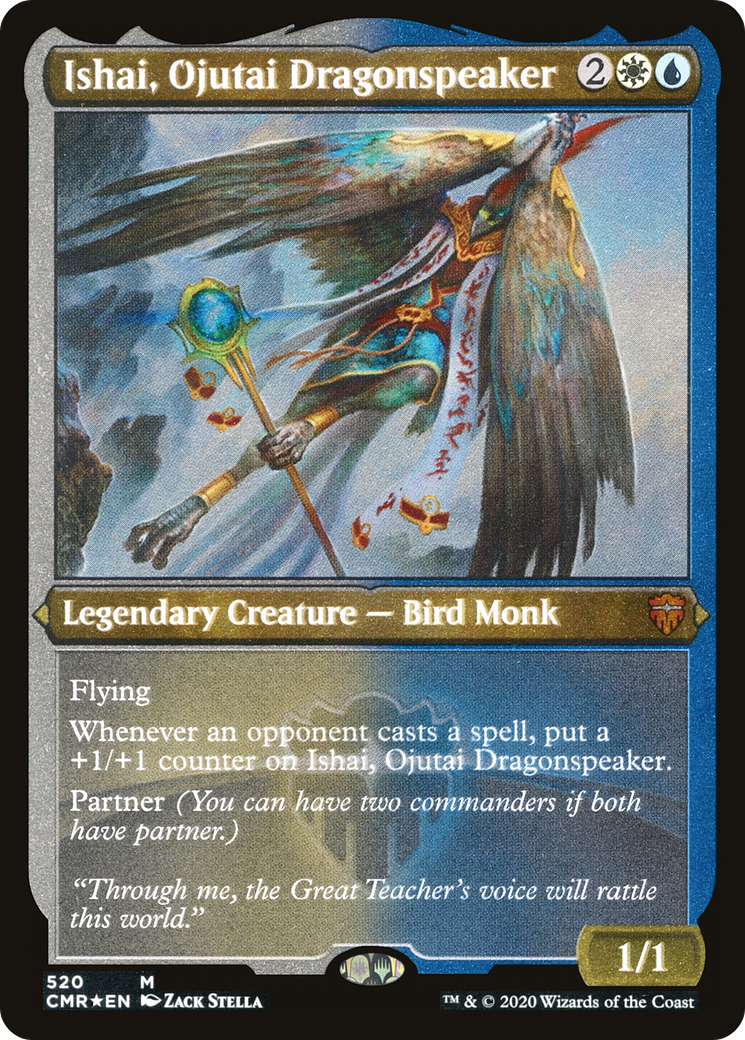 Ishai, Ojutai Dragonspeaker (520) Etched - Commander Legends