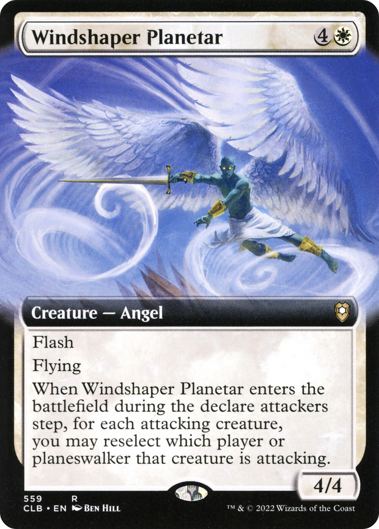 Windshaper Planetar (Extended Art) (559) Foil - Commander Legends: Battle for Baldur's Gate