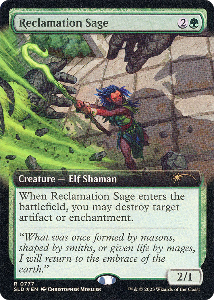 Reclamation Sage (Extended Art) (777) Foil - Secret Lair Drop