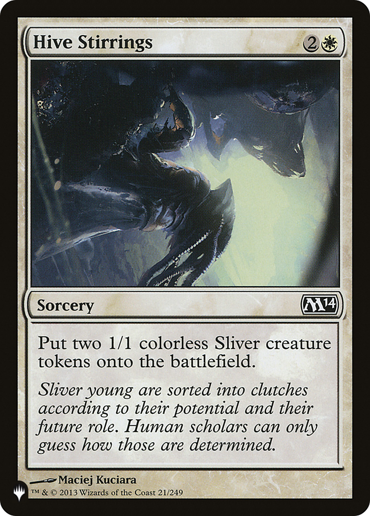 Hive Stirrings (M14-21) - The List