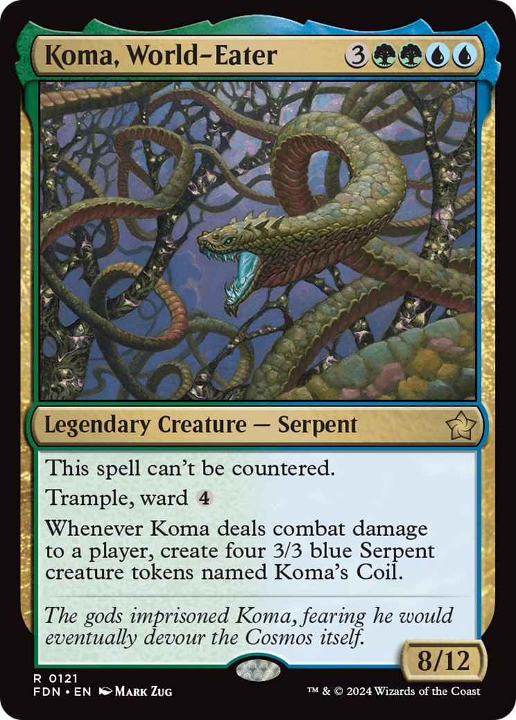 Koma, World-Eater (121) Foil - Foundations