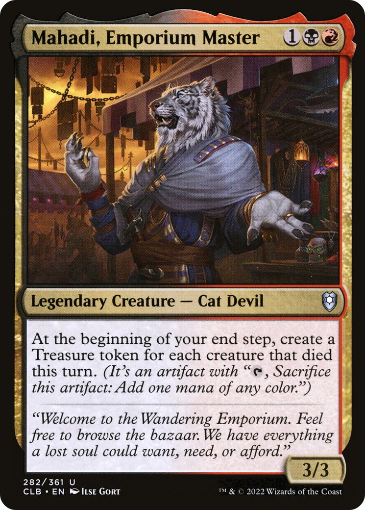 Mahadi, Emporium Master (282) - Commander Legends: Battle for Baldur's Gate