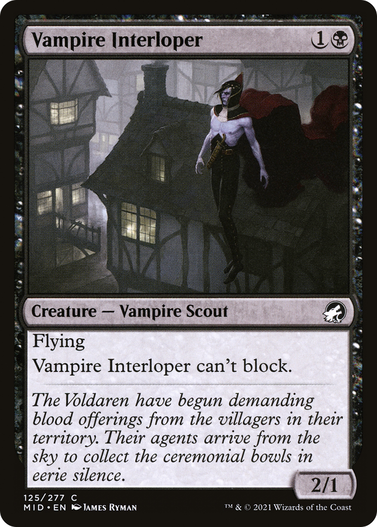 Vampire Interloper (125) Foil - Innistrad: Midnight Hunt