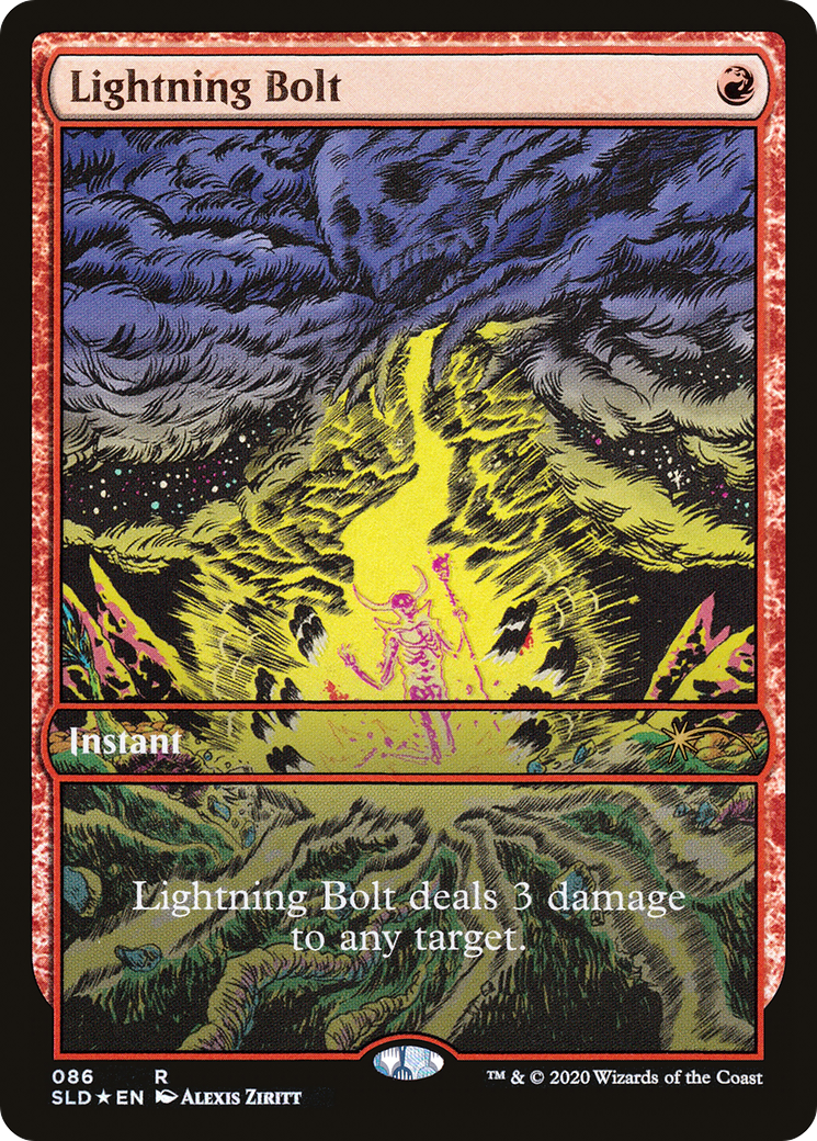 Lightning Bolt (086) Foil - Secret Lair Drop
