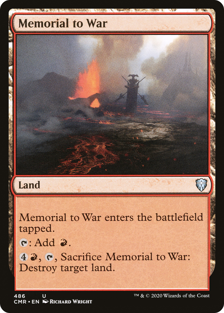 Memorial to War (486) - Commander Legends