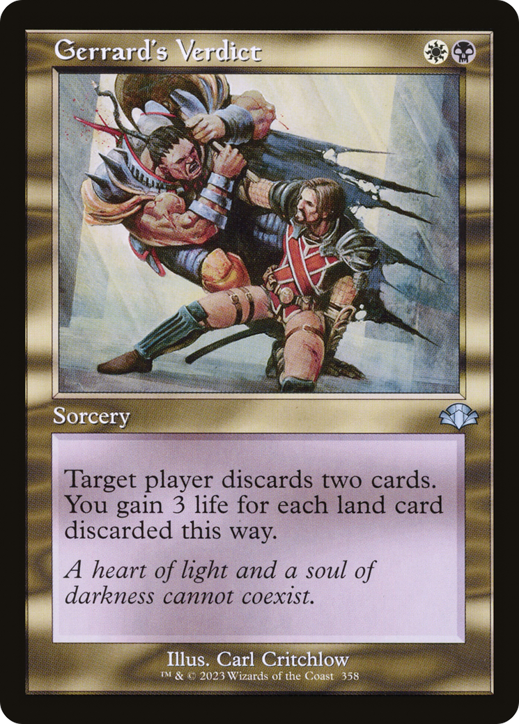 Gerrard's Verdict (Retro) (358) Foil - Dominaria Remastered
